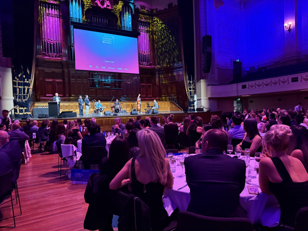 Dr Kamal Ahmed at Australian Dentistry Awards ceremony